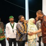 Suasana keakraban bupati Halmahera Selatan Bassam Kasuba dan MW KAHMI Malut