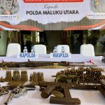 Puluhan senjata api dan ratusan butir peluru tajam/ foto istimewa