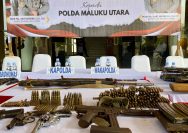 Puluhan senjata api dan ratusan butir peluru tajam/ foto istimewa