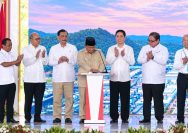 Presiden Prabowo Subianto meresmikan peluncuran 11 proyek hilirisasi nikel serta ekspor perdana baterai kendaraan listrik (EV) dengan total investasi mencapai US$ 10,2 miliar (sekitar Rp180 triliun)/ foto: istimewa