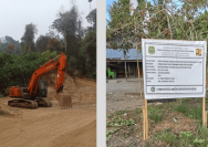 Foto dok: lokasi proyek dan papan nama