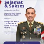 Flayer ucapan selamat dan sukses Mayjen TNI Nefra Firdaus sebagai Pangdam pertama beredar