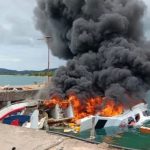 Dok: Speedboat Bela 72 terbakar/ istimewa