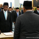 Suasana Margarito Kamis dilantik oleh presiden Prabowo Subianto/ foto istimewa